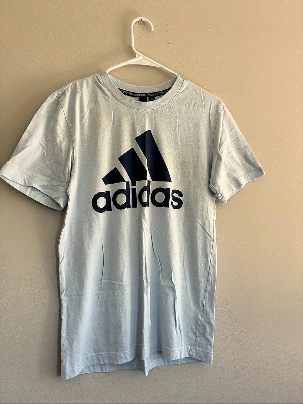 adidas Essentials Big Logo Tee Light Blue
